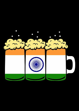 India Flag Country Beer