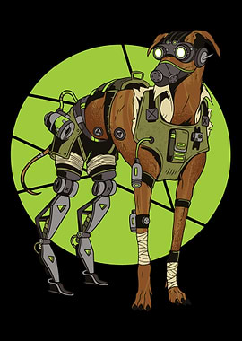 greyhound dog cyborg