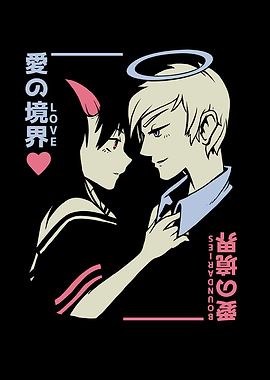 Anime Devil and Angel