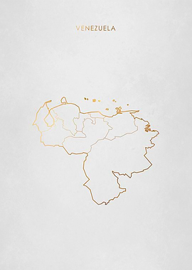 Gold Venezuela Map