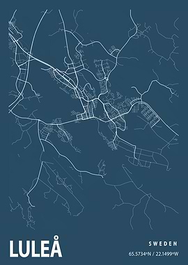 Lule Blueprint Street Map
