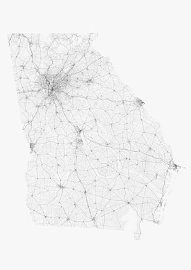Roads of Georgia Map