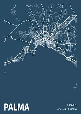 Palma Blueprint Street Map