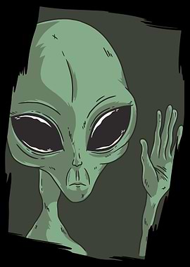 alien waving