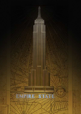 Empire State Building Gold