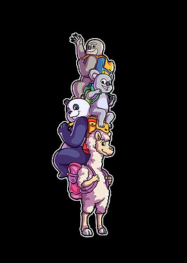 Llama Panda Sloth Koala