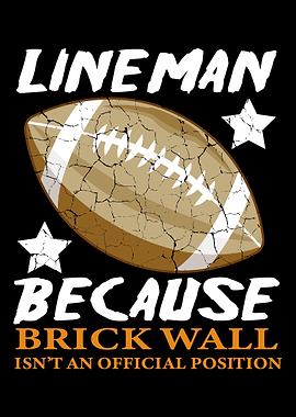 Lineman funny Football Ath