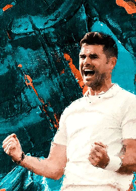 Painting Jimmy Anderson