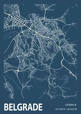 Belgrade Blueprint Street