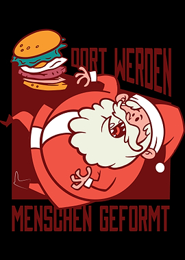 santa burger german