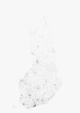Roads of Finland Map