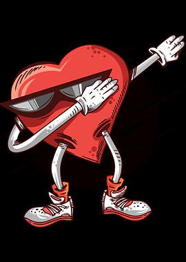 dabbing heart