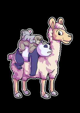 Llama Panda Sloth Koala