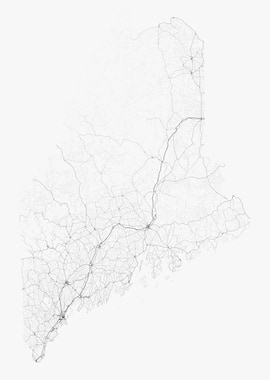 Roads of Maine Map