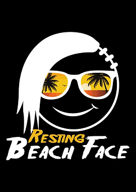 Resting Beach Face Nature