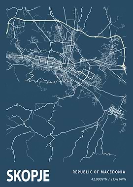 Skopje Blueprint Street