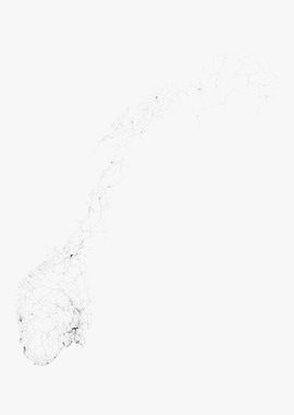 Roads of Norway Map