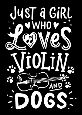 Violin Dog Girl