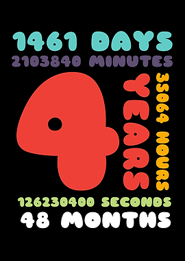 4 Years Birthday Gift