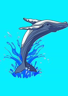 Beautiful Whale Jumping