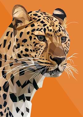 Cheetah Lowpoly