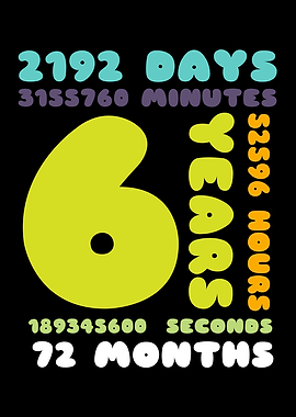 6 Years Birthday Gift