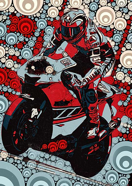 Motorcycle road racer