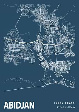 Abidjan Blueprint Street
