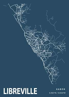 Libreville Blueprint Map