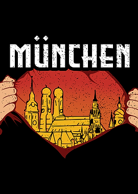 Munich Heart Red