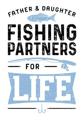 Father And Daughter Fishin