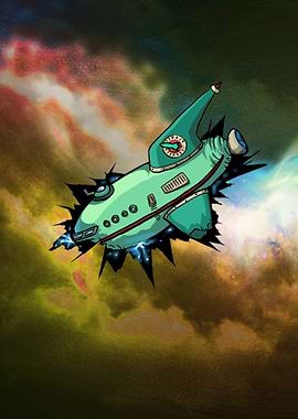 Futurama spaceship