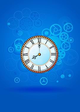 Clocks with gears and cogs