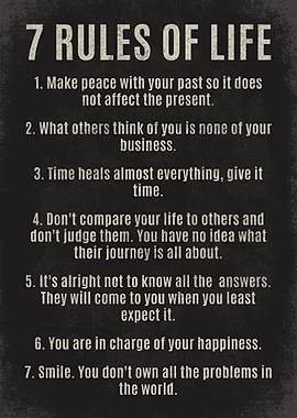 Rules Of Life
