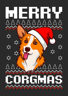 Corgi Dog Christmas Xmas