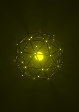 Lemon Yellow Icosphere