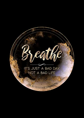 Breathe Gold Motivational