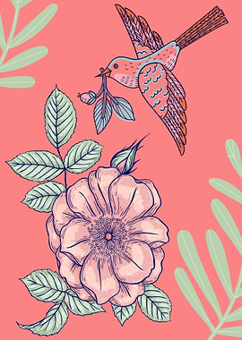 beautiful flower art