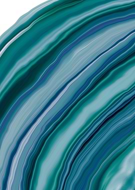 Liquid Teal Blue Agate 1