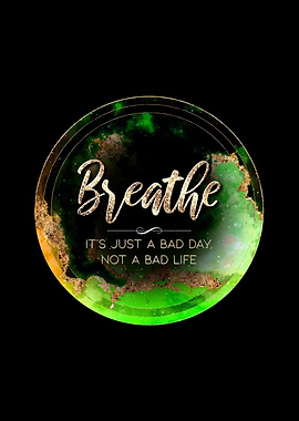 Breathe Gold Motivational