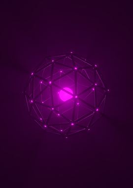 Bubblegum Pink Icosphere