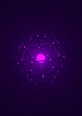 Royal Purple Icosphere