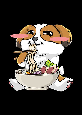 Shih Tzu Dog Ramen Noodles