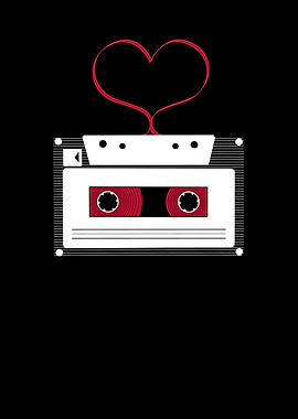 Cassette With Heart Love
