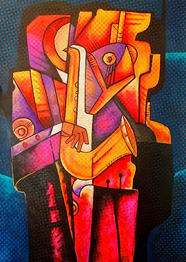 Jazz street musicians