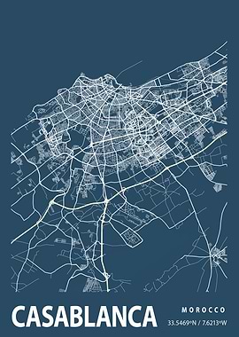 Casablanca Blueprint Map