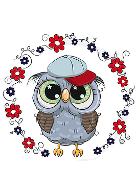 Owl with a Cap On