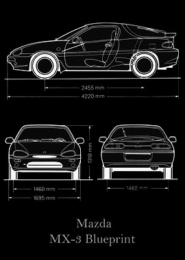 Mazda MX3 Blueprint