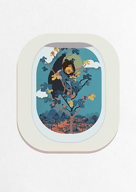 Sun Bear at Giant Fig Tree