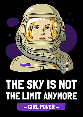 Girl Power Astronaut Space